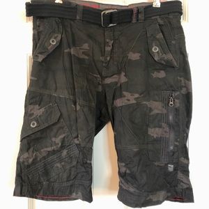 Projek Raw Camouflage 100% Cotton Shorts, Size 34
